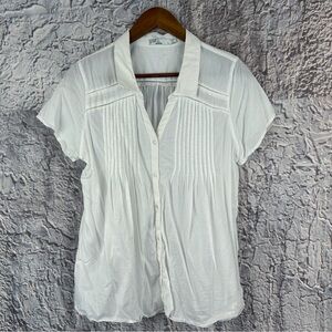 Prana white organic cotton Ellie top